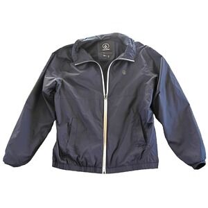 Volcom Wavern Windbreaker Relaxed Fit Jacket Navy Blue Size L (no hood)